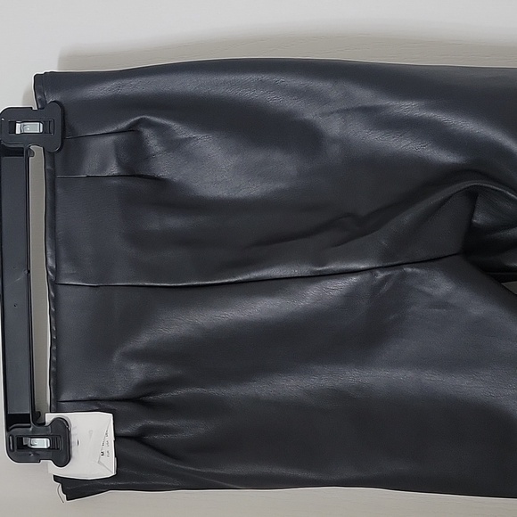 Zara Size M Black Faux Leather Leggings / Skinny Pants, NEW with Tag - Picture 15 of 15